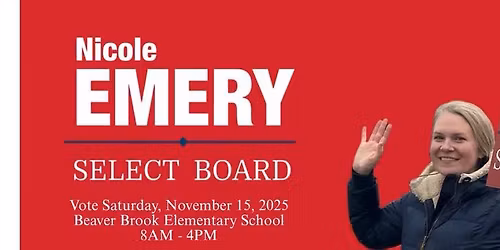 Election Day - Vote Emery for Select Board