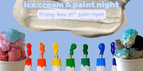 Paint+Ice cream night