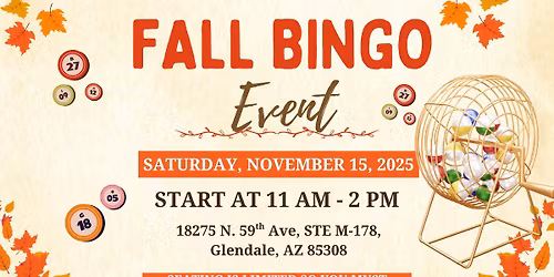 Fall Bingo Event \ud83c\udf42\ud83c\udf41