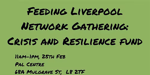 Network Gathering and Lunch - Crisis and Resilience Fund Discussion