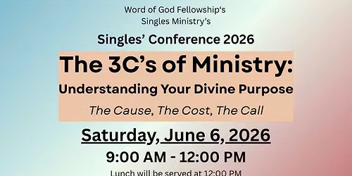 The 3C's of Ministry: Understanding Your Divine Purpose