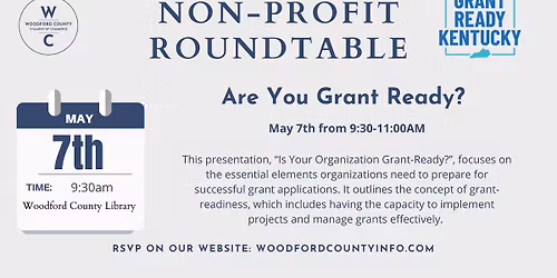 Non Profit, May- Are You Grant Ready?