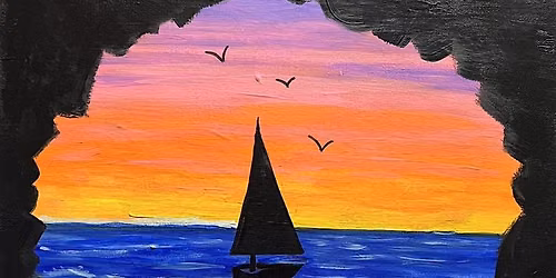 Paint & Sip Nite: Sunset Sailboat Landscape