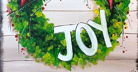 Cape Coral Canvas Class \u2013 Christmas Wreath