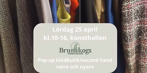 Pop-up kl\u00e4dbutik med second hand