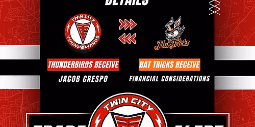Twin City Thunderbirds at Danbury Hat Tricks at Danbury Arena