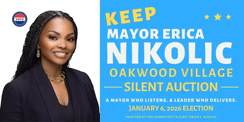 Silent Auction Fundraiser to Keep Mayor Erica L. Nikolic - Black Tie Formal