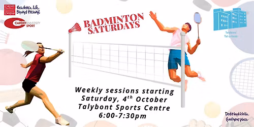 Badminton Saturdays \u00a6 Dydd Sadwrn Badminton