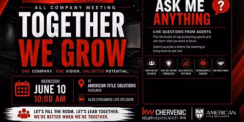 KW Chervenic June All Company Meeting In Person: Ask Me Anything