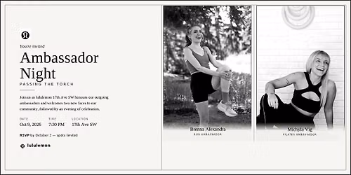 Ambassador Handoff: Celebrating lululemon 17th Ave's New Ambassadors