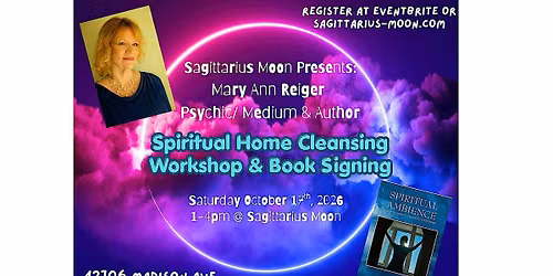 Spiritual Home Cleansing Workshop & Book Signing