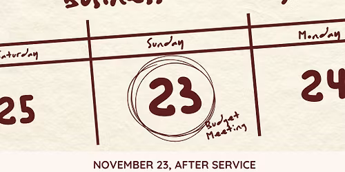 Church Business Meeting