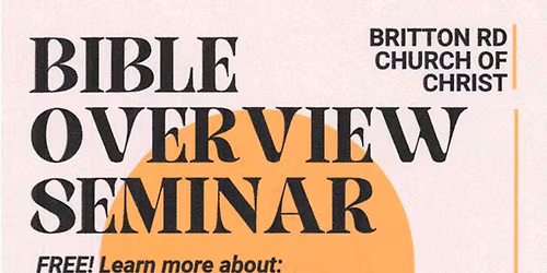 Bible Overview Seminar