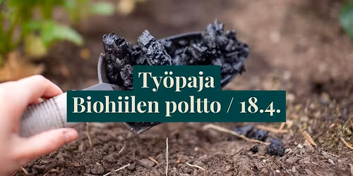 TY\u00d6PAJA: Biohiilen poltto