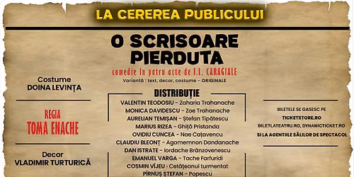 O scrisoare pierduta - Bucuresti