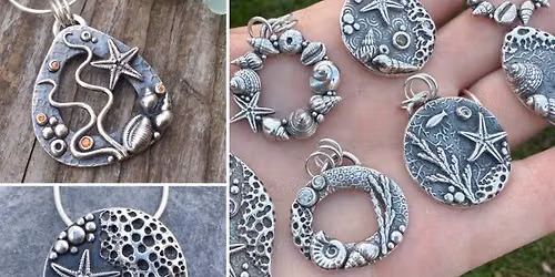 Silver Clay Rockpool Pendant Workshop Grainne Reynolds \u2013 Fri 3 Jul - 10am-5pm - Great Linford - \u00a3140