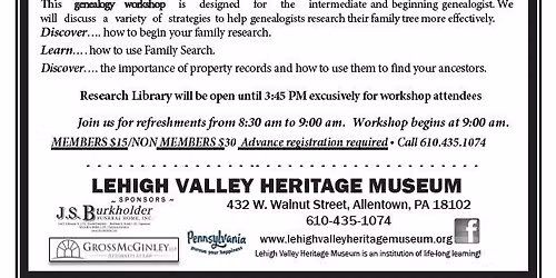 Genealogy Workshop