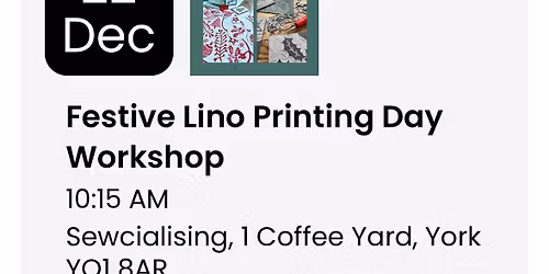 Festive Lino Printing Day Workshop