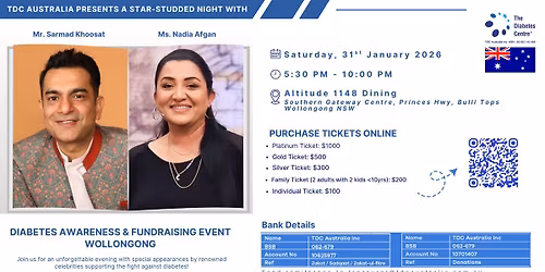 Diabetes Awareness & Fundraising Event 2026 - Wollongong