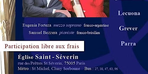 Voyage en Am\u00e9rique Latine :  R\u00e9cital Mezzo-Soprano & Piano