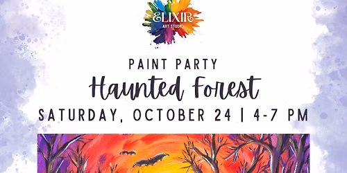 Haunted Forest Paint Party 