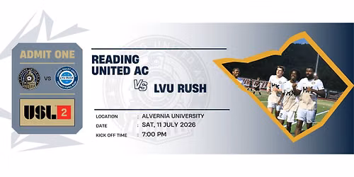 Reading United AC vs. LVU Rush | USL2 Soccer
