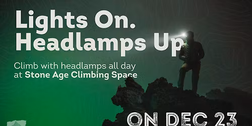 Headlamp climbing day