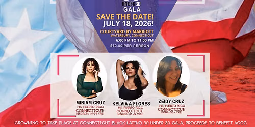 Ms. Puerto Rico Connecticut Coronation at the CT Black Latino 30 Under 30 Gala