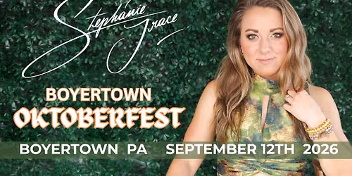 Stephanie Grace at Boyertown Oktoberfest!