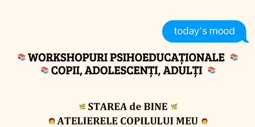 \ud83c\udfa8\ud83e\uddd2\ud83c\udffb ATELIERELE COPILULUI MEU 11\u201314 ani