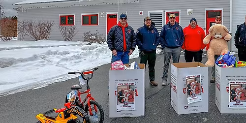 Sunapee Fire Department Association Toys for Tots Toy Drive - Day 1