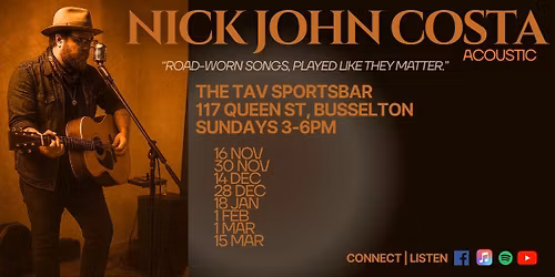 Nick John Costa\u2014Live Music (Acoustic)