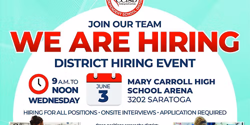 Corpus Christi ISD Hiring Event
