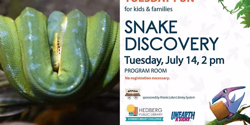 Tuesday Fun: Snake Discovery (kids & families)