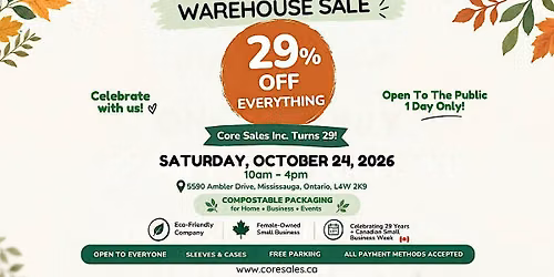 Fall Warehouse Sale | 29% OFF EVERYTHING