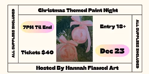 Paint Night with Hannah Flawed Art