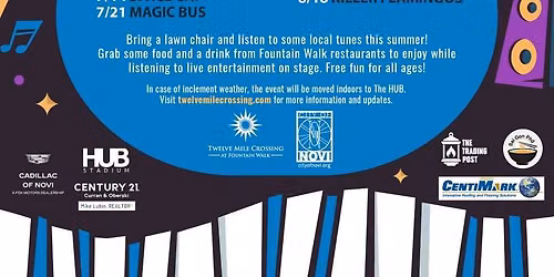 Street Sounds at Fountain Walk 2026- FREE SUMMER CONCERTS