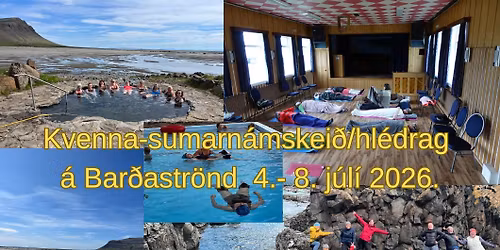 STU Kvenna-sumarn\u00e1mskei\u00f0\/hl\u00e9drag \u00e1 Bar\u00f0arstr\u00f6nd 4.- 8. j\u00fal\u00ed 2026