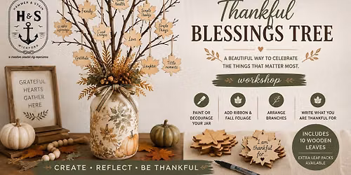 10\/23\/26 6-8pm Thankful Blessing Centerpiece