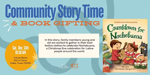 Community Story Time & Book Gifting: Countdown for Nochebuena