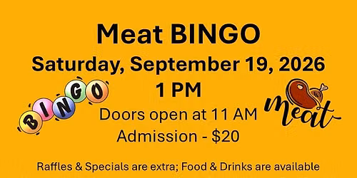 First UCC Meat BINGO