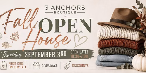\ud83c\udf41 Fall Open House + FREE drinks \ud83c\udf41