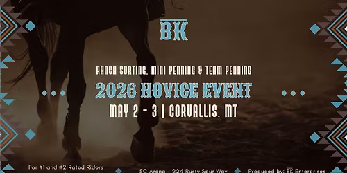 Bar BK Novice Ranch Sorting, Mini Penning & Team Penning Event