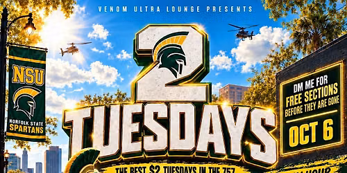 $2 TUESDAYS AT VENOM ULTRA LOUNGE