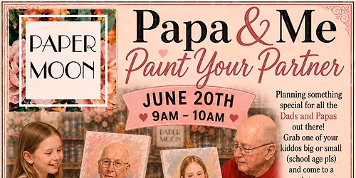 Daddy & Me Paint Your Partner Class - Father\u2019s Day Event - Dad\u2019s Event