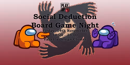 Board Game Night \u2013 Social Deduction Edition - 14th November