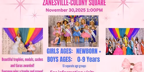 OH-ZANESVILLE Boots, Bows, and Bling Pageant in Colony Square