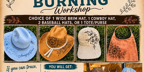 Hat\/Tote Burning Workshop at Journey Pregnancy & Life Hub