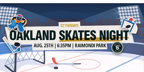 Oakland Ballers vs. Missoula PaddleHeads (Oakland Skates Night)