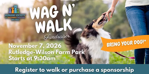 2nd Annual Wag N' Walk Dog Walk Fundraiser